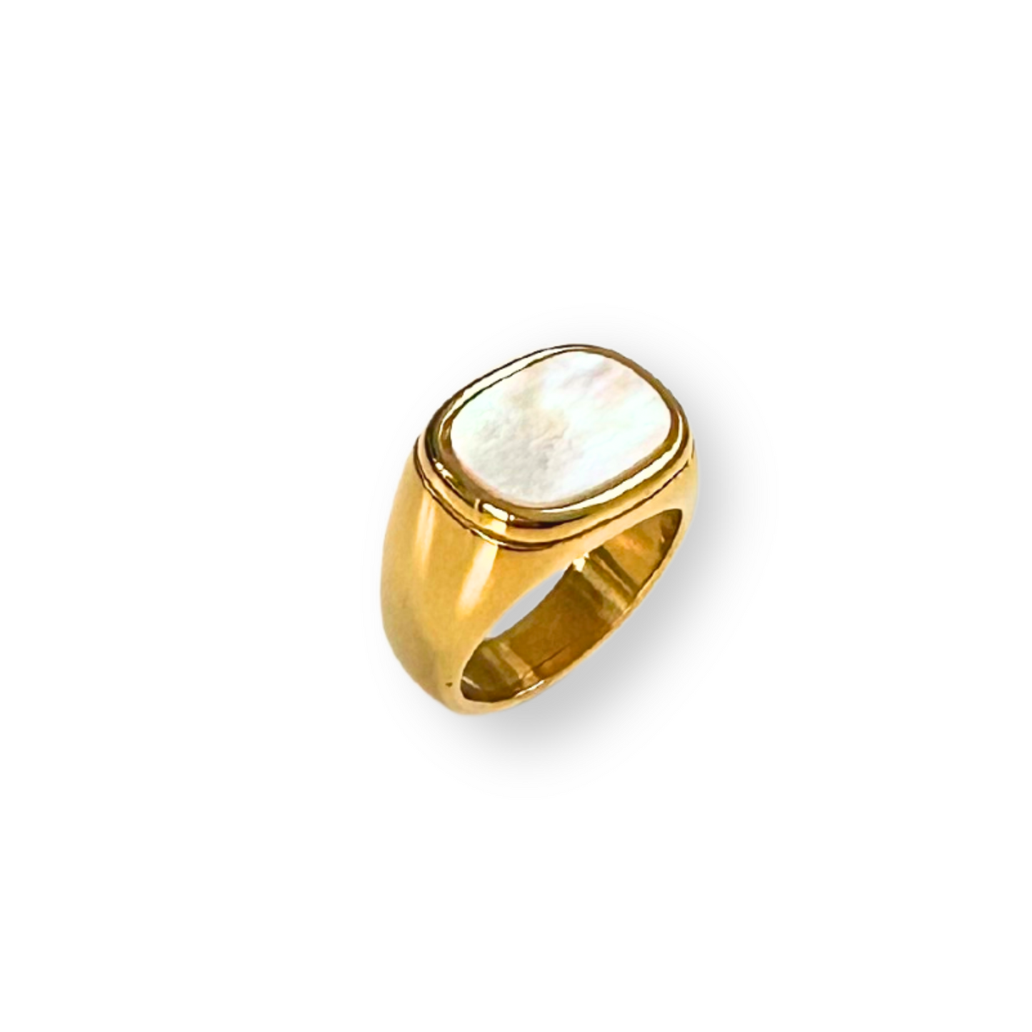 Selena Pearl Signet Ring