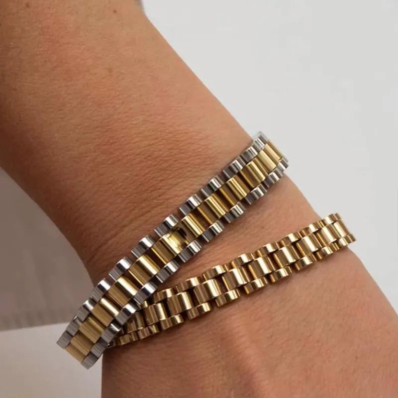 Ava Dualtone Link Bracelet