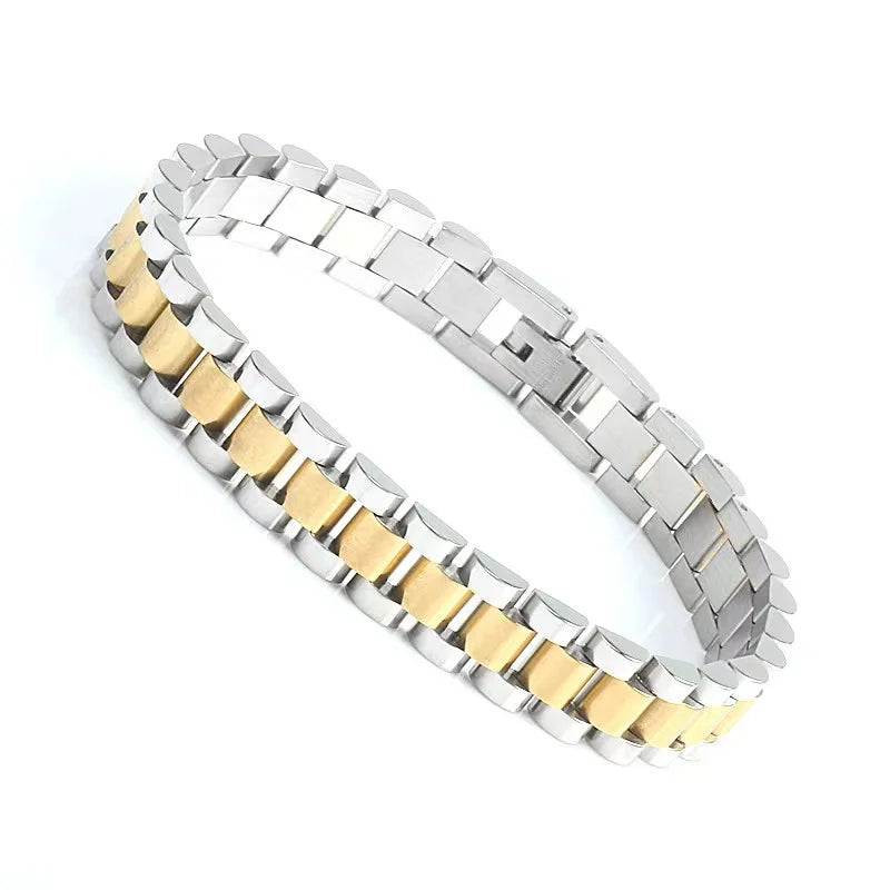 Ava Dualtone Link Bracelet