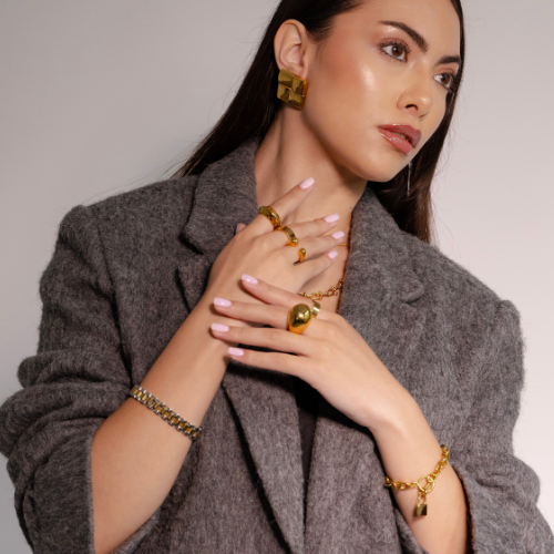Ava Dualtone Link Bracelet
