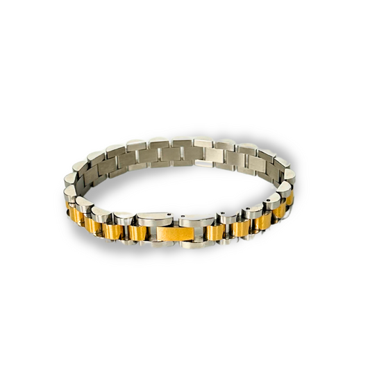 Ava Dualtone Link Bracelet